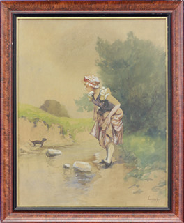 Antal Neogrády (1861-1942) - Na břehu potoka