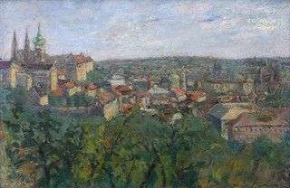 Jan Slavíček (1900-1970) - Pohled na Prahu