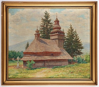 Adolf Körber (1887 – 1967) - Dřevěný kostelík