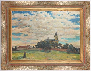 Stanislav Hudeček (1872 – 1947) - Cestou do kostela