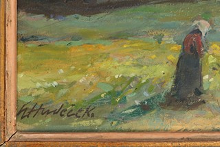 Stanislav Hudeček (1872 – 1947) - Cestou do kostela
