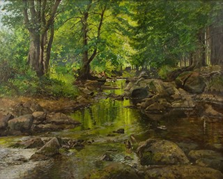 Vilém Trsek (1862 – 1937) - Zrcadlení na potoce