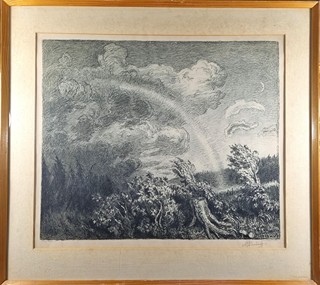 Maxmilián Švabinský (1873 - 1962) - Duha nad krajinou