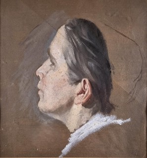 Karel Javůrek (1815 - 1909) - Portrét matky
