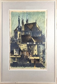 Bohumír Matal (1922 - 1988) - Kostel sv. Petra a Pavla 1945