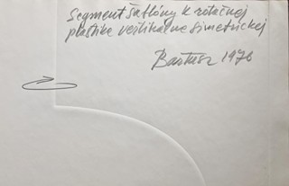 Juraj Bartusz (1933) - Segment šablóny k rotačnej plastice