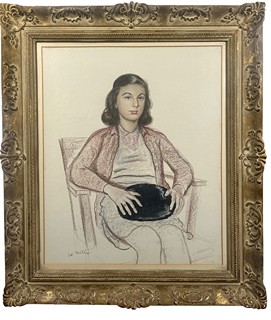 Eduard Milén (1891 - 1976) - Dívka v červeném svetříku