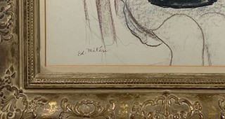 Eduard Milén (1891 - 1976) - Dívka v červeném svetříku