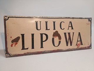 OSKAR SCHINDLER / Holocaust / Originální cedule s názvem ulice z roku 1940