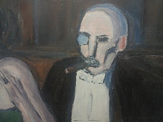 obraz Jazz Club z období art deco, ručně malovaná olejomalba na desce