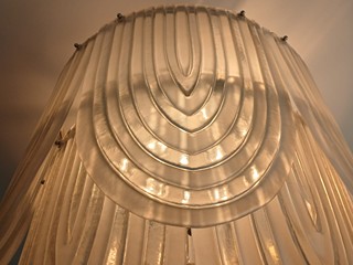 Murano - Murano - Art deco lustr, ručně foukané čiré sklo, Itálie, 50. léta 20. st.