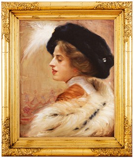 Mareček Bohumil 1884 - 1962 - Dáma s kožešinou