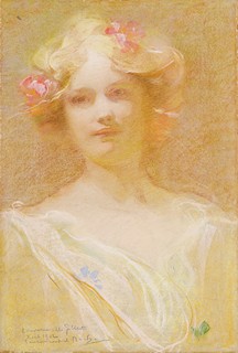 Mucha Alfons 1860 - 1939 - Portrét Gilberte Deschamps