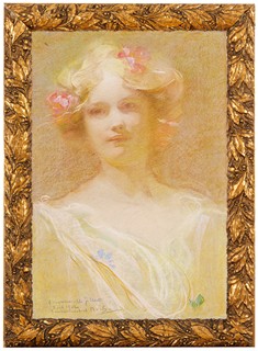 Mucha Alfons 1860 - 1939 - Portrét Gilberte Deschamps