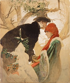 Mucha Alfons 1860 - 1939 - Polibek