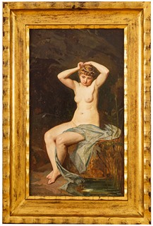 Knüpfer Beneš 1844 - 1910 - Dívka u tůně