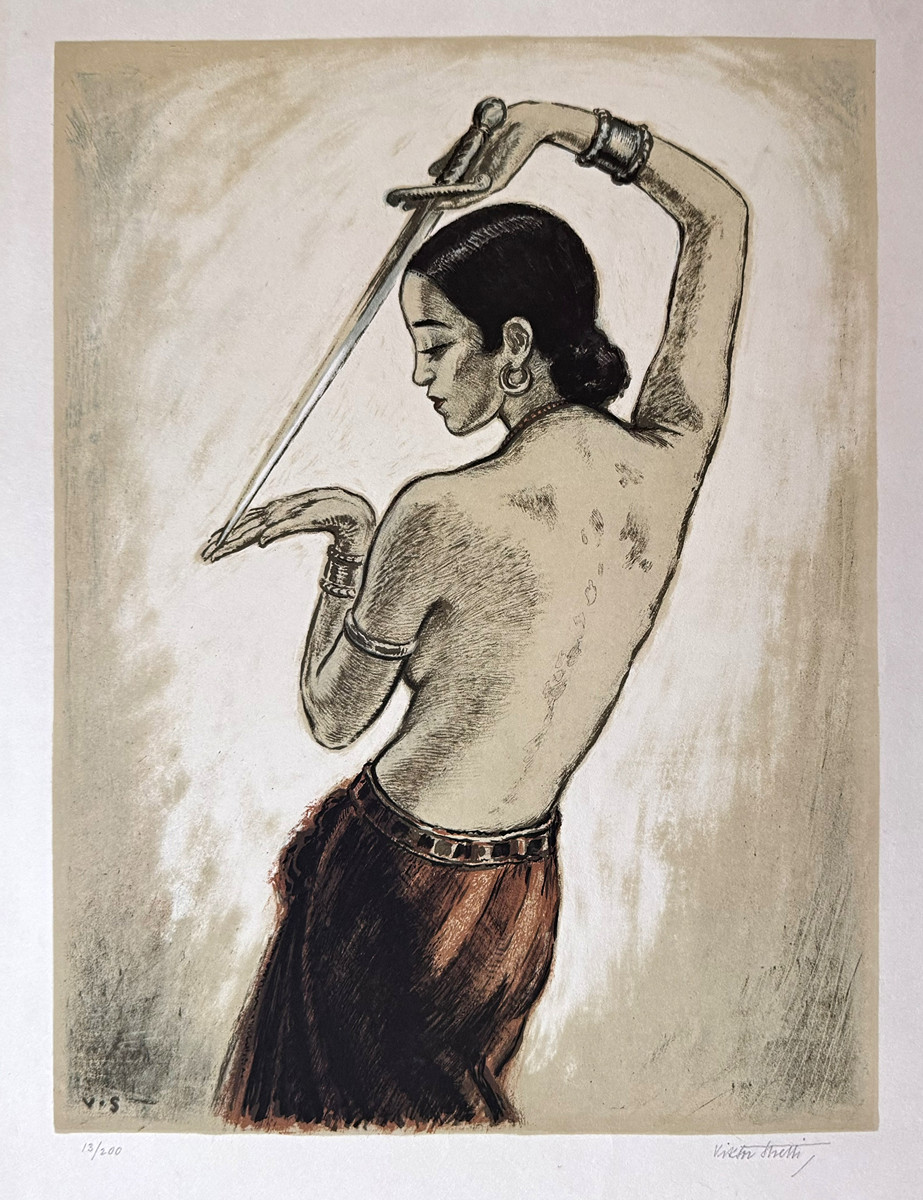 Viktor Stretti (1878 - 1957) - Tanečnice s mečem