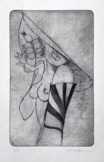 Jan Rapin (1956) - Dívka s květinou