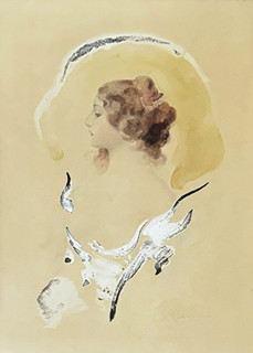 Jan Dědina (1870 - 1955) - Hlava dívky