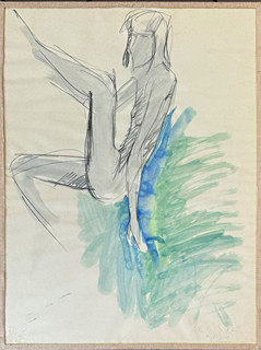 Milan Knižák (1940) - Sedící akt