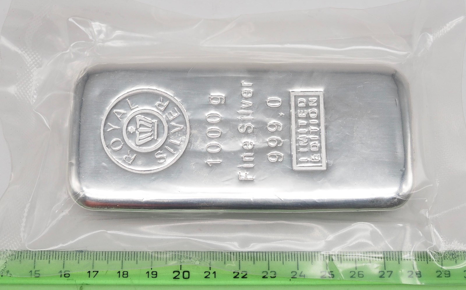 Stříbrný investiční slitek 999, 1000 g Royal Silver