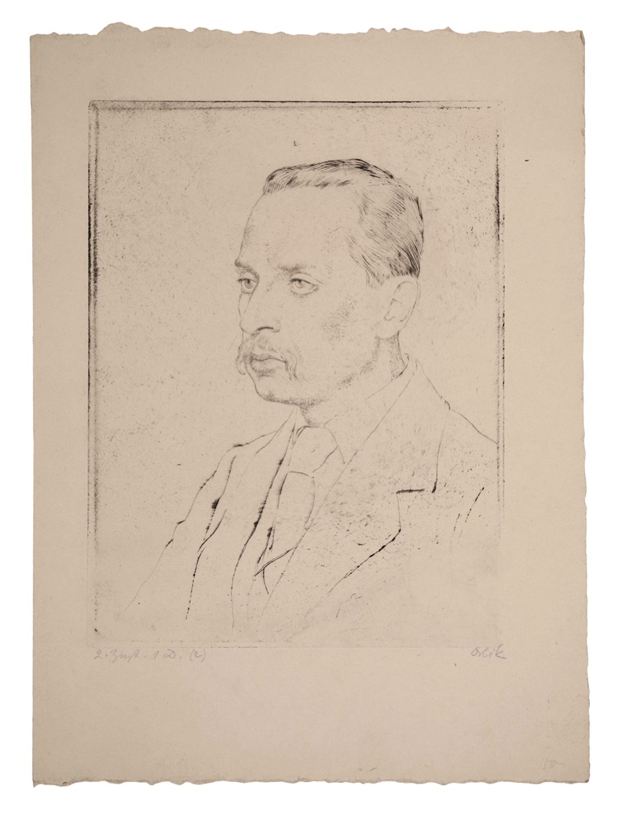 Emil Orlik - Portrét Reinera Maria Rilkeho