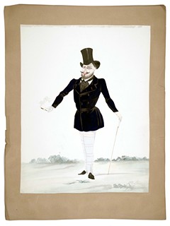 Melchiorre Delfico - Karikatura - Baron de Belcastel