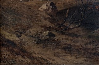 Bedřich Havránek - Horská krajina s figurální stafáží