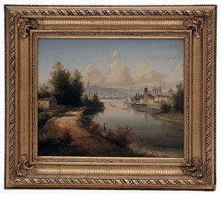 Johann Wilhelm Jankowski - Pohled na Prahu