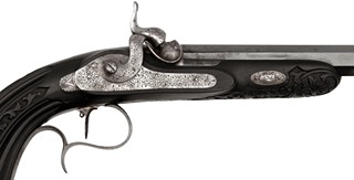 Párové perkusní pistole v kazetě, Imbert, Marseille