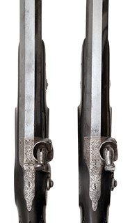 Párové perkusní pistole v kazetě, Imbert, Marseille