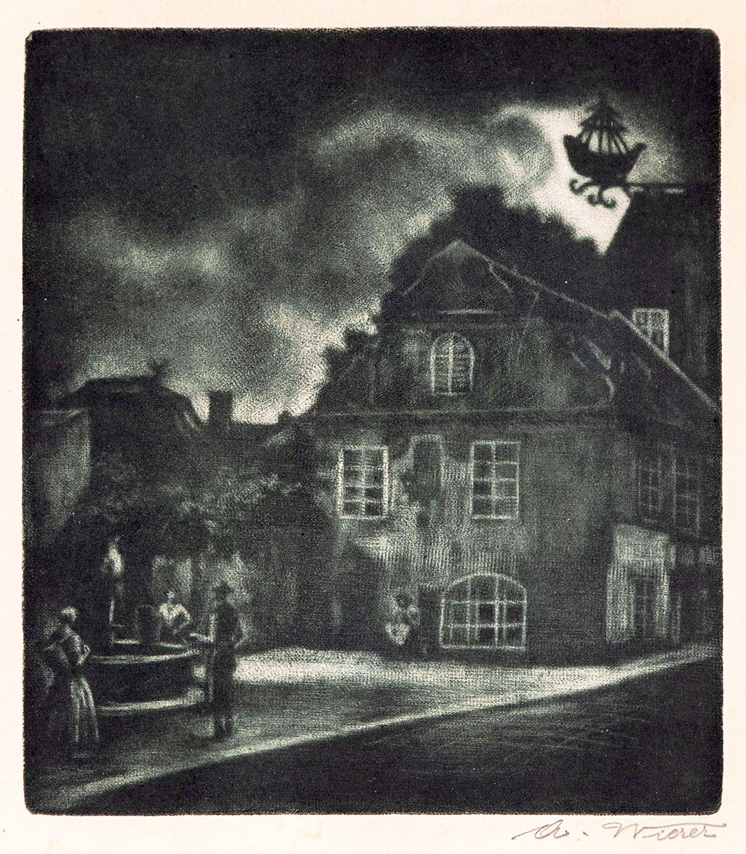 Alois Wierer (1878 - 1963) - V uličce