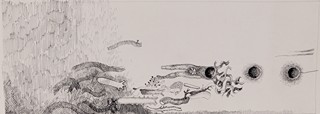 Bedřich  Dlouhý (1932) -  ilustrace k Malcolm Lowry: Pompeje našich dnů