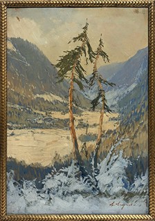 Antonín Augusta (1891 - 1940) - Smrky v horách