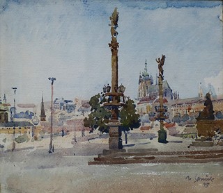 Václav Souček (1887 - ?) - Praha od Rudolfina