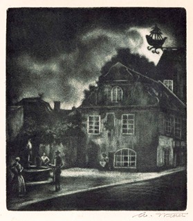 Alois Wierer (1878 - 1963) -  V uličce
