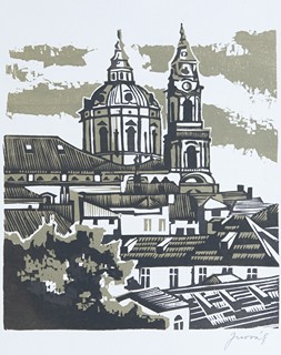 J. Novák (1902 - 1987 ) - Kostel sv. Mikuláše v Praze