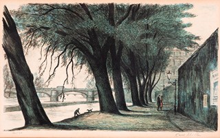 Karel Müller (1899 - 1977 ) - Nábřeží na Kampě