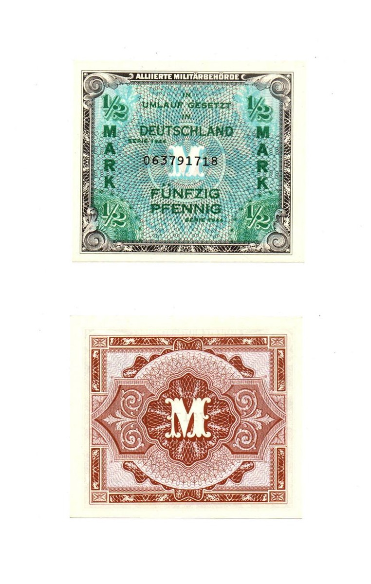 NĚMECKO - 1/2 MARK / 1/2 MARKY