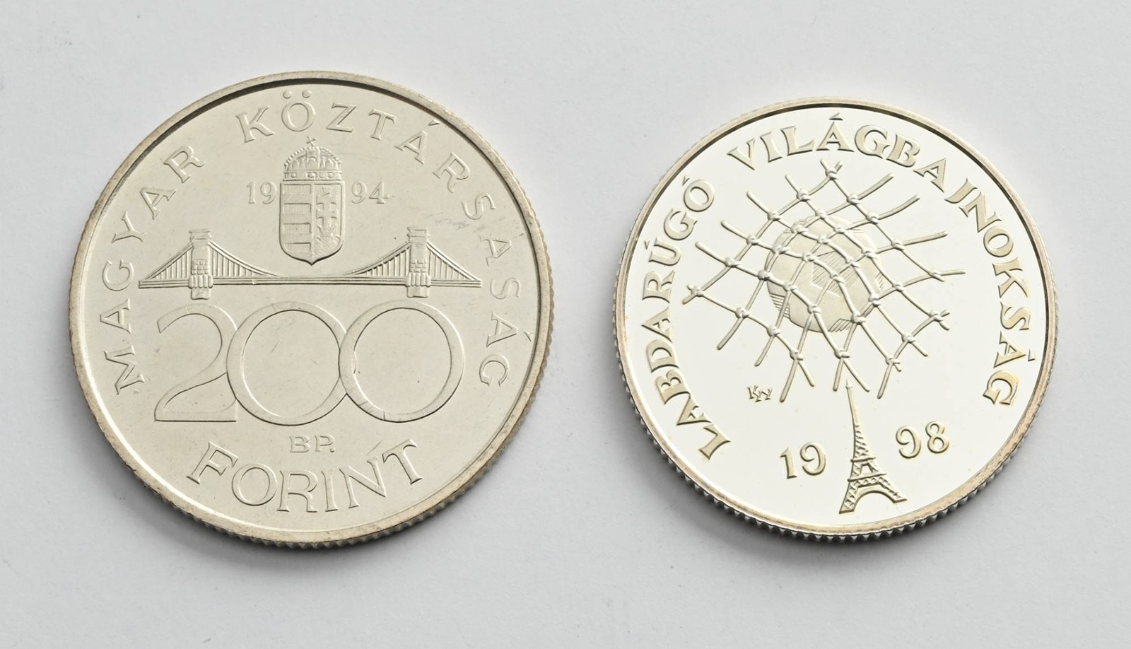 2 STŘÍBRNÉ PAMĚTNÍ MINCE