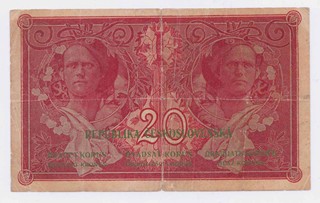 20 KORUN ČESKOSLOVENSKÝCH