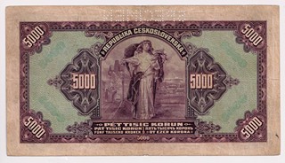 5000 KORUN ČESKOSLOVENSKÝCH