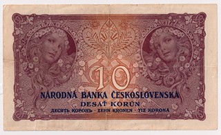 10 KORUN ČESKOSLOVENSKÝCH