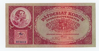 50 KORUN ČESKOSLOVENSKÝCH