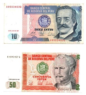 JIŽNÍ AMERIKA, KOLEKCE BANKOVEK, 17 KS