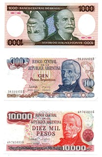 JIŽNÍ AMERIKA, KOLEKCE BANKOVEK, 17 KS