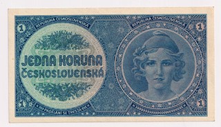 1 KORUNA ČESKOSLOVENSKÁ „MOBILIZAČNÍ“