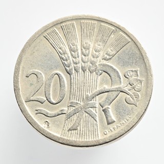 OBĚŽNÁ MINCE 20 HALÉŘŮ