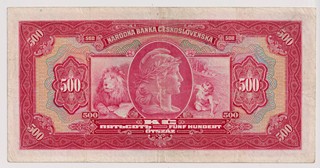 500 KORUN ČESKOSLOVENSKÝCH
