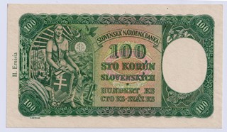 100 KORUN SLOVENSKÝCH